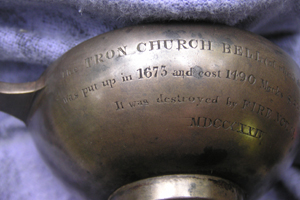 The quaich was made from the bronze of a 1675 church bell
